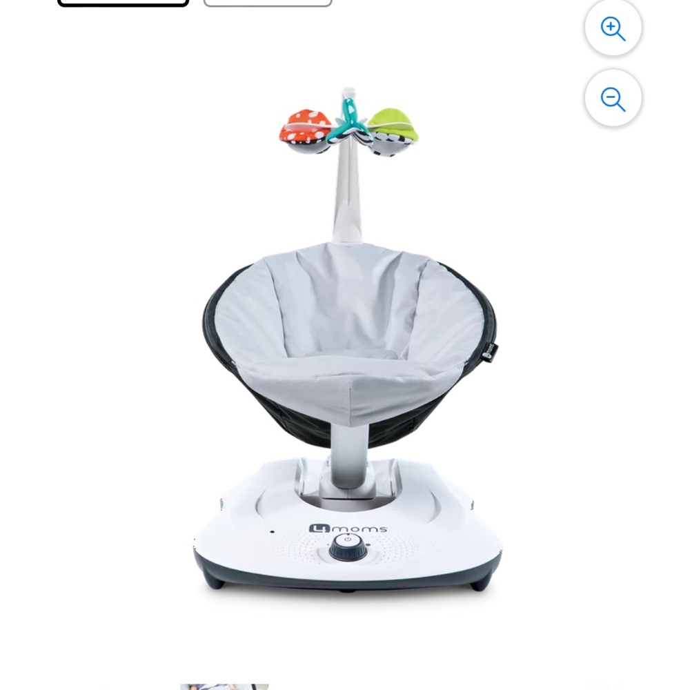4moms RockaRoo Baby Rocker Compact Baby Rocker with Front to Back Gliding Motion